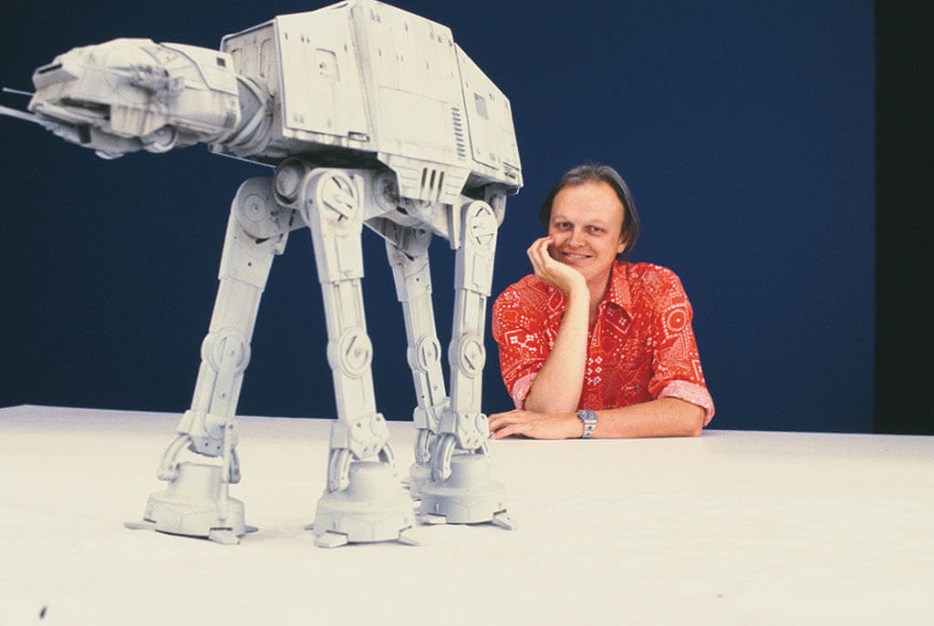 Muren is unfazed by an AT-AT Walker appearing in front of him.