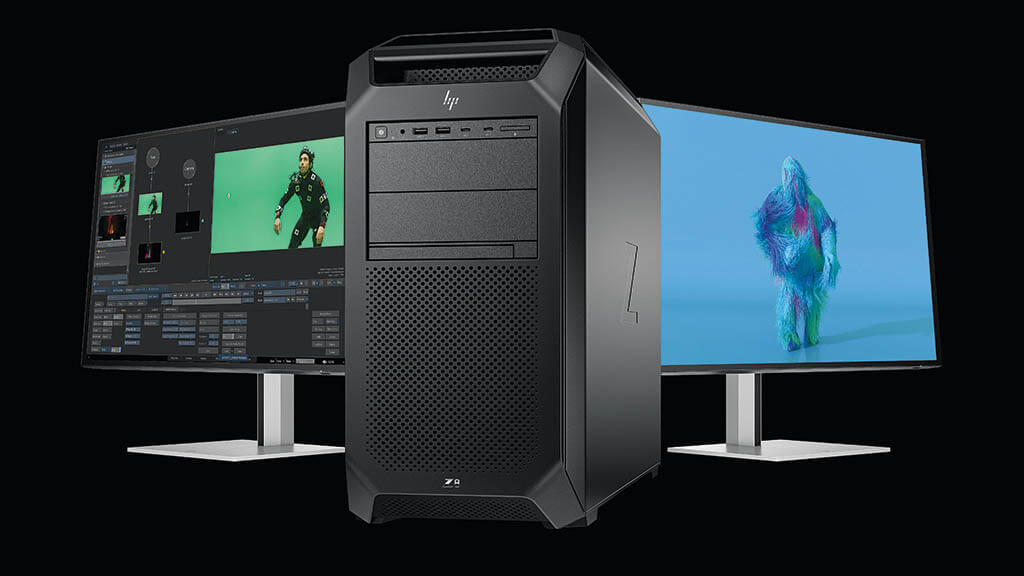 HP Z8 Fury G5 Workstation Desktop PC features single-socket technology that delivers high-level performance with up to 56 cores in a single CPU and up to 4 high-end GPUs to handle complex deep learning, virtual production and VFX. (Images courtesy of HP)