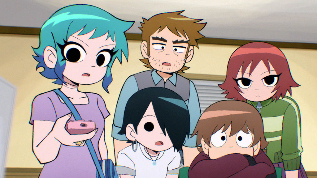 The North Star for the character designs for Scott Pilgrim Takes Off was a X-Men cover homage that Bryan Lee O’Malley did after he completed the six graphic novels.