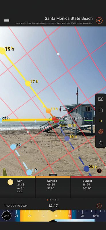 Using LiDAR scanning to take measurements at Santa Monica State Beach. (Image courtesy of Virtual Production Partners and Amazon MGM Studios)