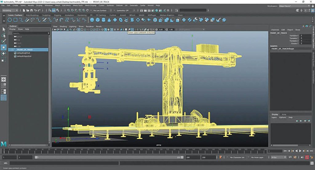 Lighting and rigging grips benefited from being able to look at sets from places that would have normally required a cherry picker. (Image courtesy of 20th Century Studios and The Third Floor)