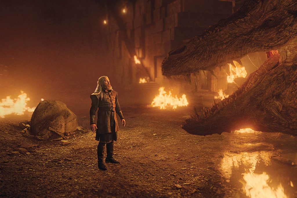 House of the Dragon expands its dragon-filled world in its second season, offering more large-scale battles and heightened aerial warfare.(Image courtesy of HBO) 