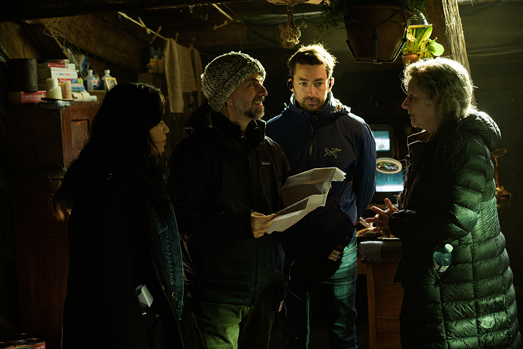 From left: Kaitlyn Santa Juana as Stefani Reyes, director Adam Stein, director Zach Lipovsky and Gabrielle Rose as Iris. (Photo: Eric Milner)