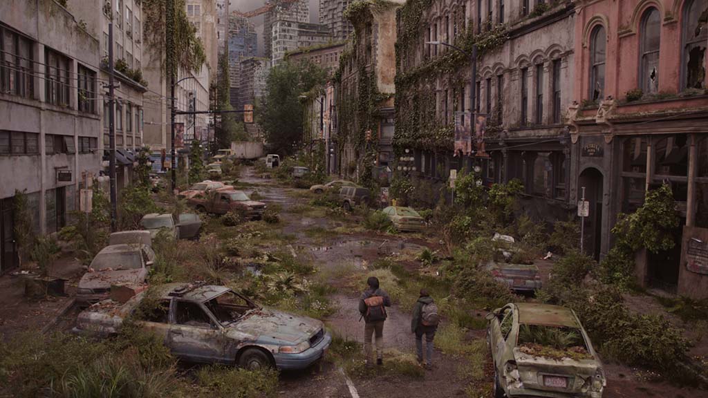 Nearly all sequences required vegetation and overgrowth, weathering and destruction.