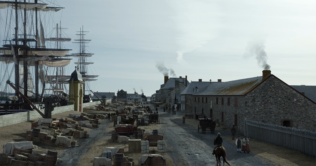 Reference images were provided of the practical set pieces, including vehicles.