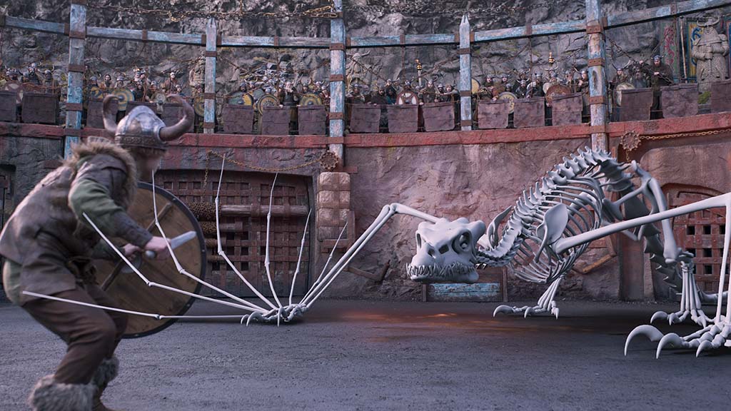 Each dragon was given a distinct fire that was a combination of practical and digital elements. 