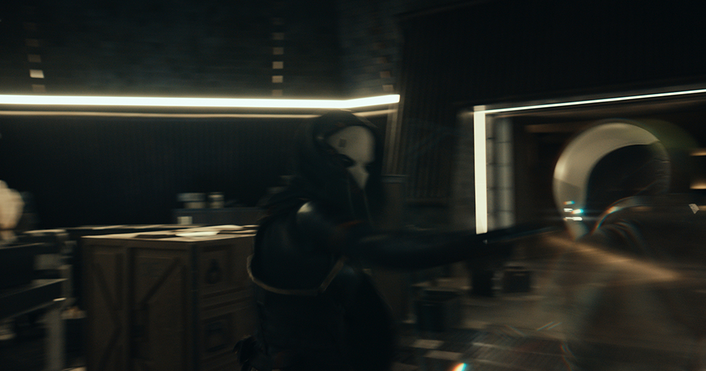 Stunt rehearsals were critical in choreographing the fight between Taskmaster and Ghost inside the vault.