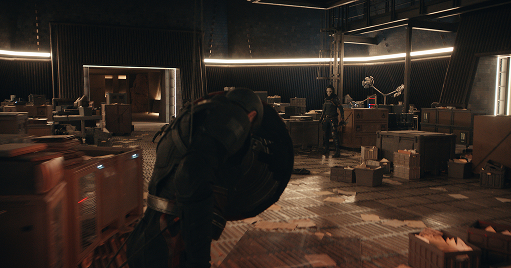 Contributing to the integration of the vault fight was the burning paper found throughout the environment. 