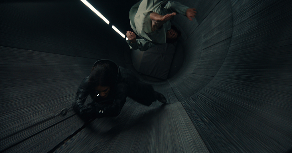Sparks were treated as 3D assets, which allowed them to be better integrated into shots as interactive light. 