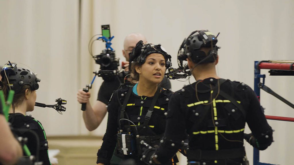 The motion capture and dialogue performances of Humberly González influenced the animation for Kay Vess.