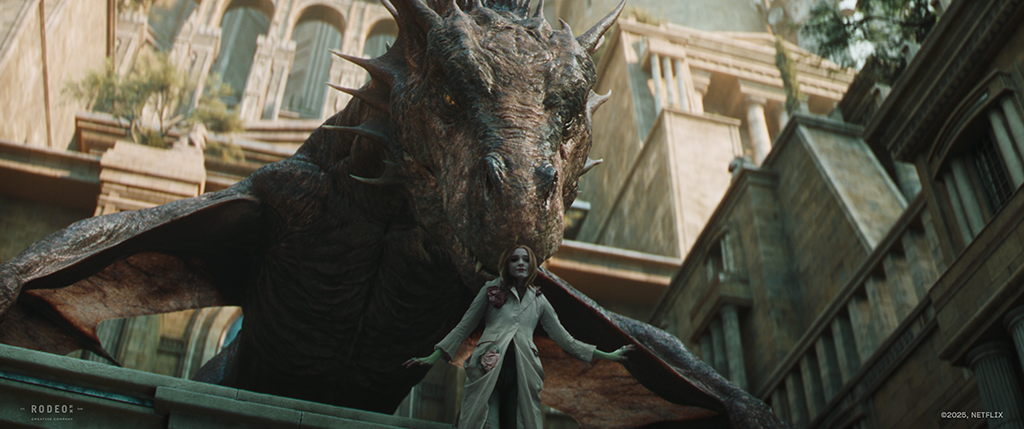 The Guardians of the Palace evolve from stone statues in Season 1 to living creatures in Season 2.