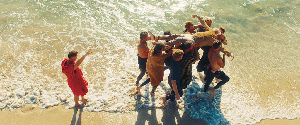 Nicolas Cage stars in The Surfer, directed by Irish filmmaker Lorcan Finnegan, with VFX by Outer Limits Post Production turning the beach into a psychological battleground. (Image courtesy of Outer Limits)