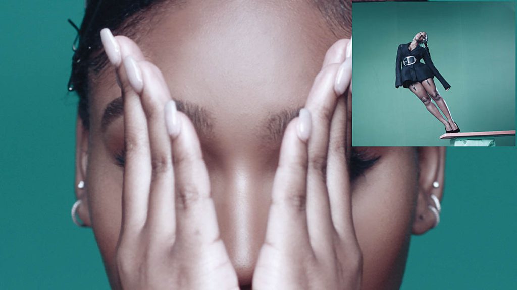 From Normani & 6LACKS’ “Waves” music video. Software and technology have become readily available along with tutorials via YouTube, which means that record labels and artists no longer haveto hire major visual effects companies for their music videos. (Images courtesy of Frender) 