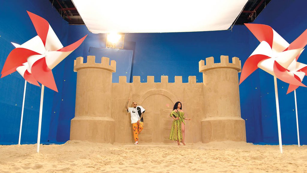 : Frender collaborated with Chris Brown and Nicki Minaj on the music video for “Wobble Up.”(Images courtesy of Frender) 