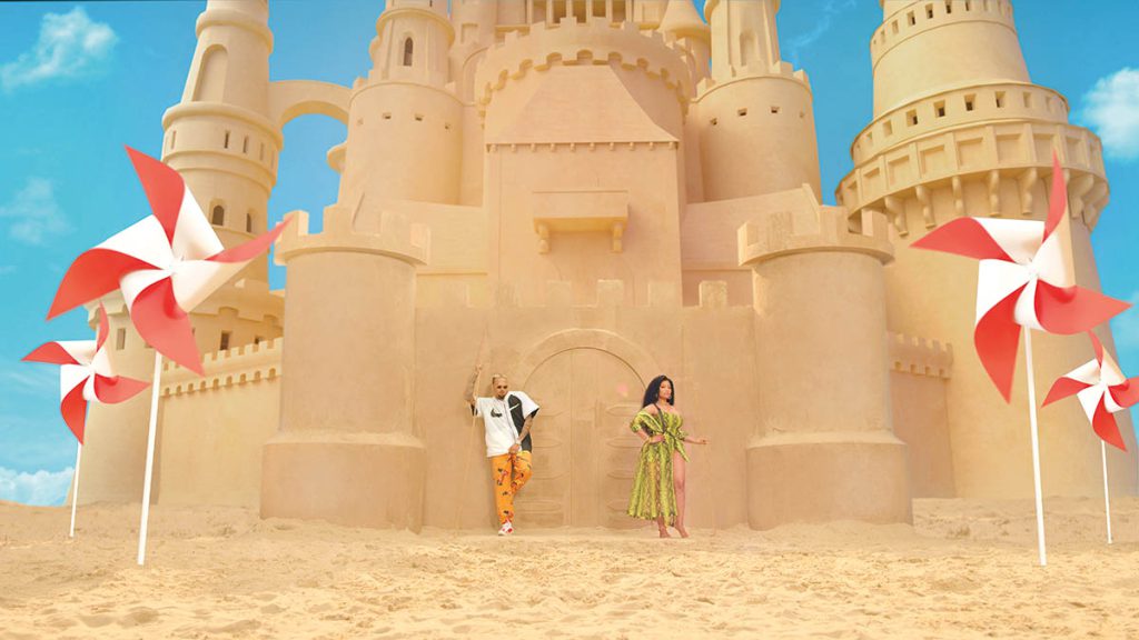 : Frender collaborated with Chris Brown and Nicki Minaj on the music video for “Wobble Up.” (Images courtesy of Frender) 