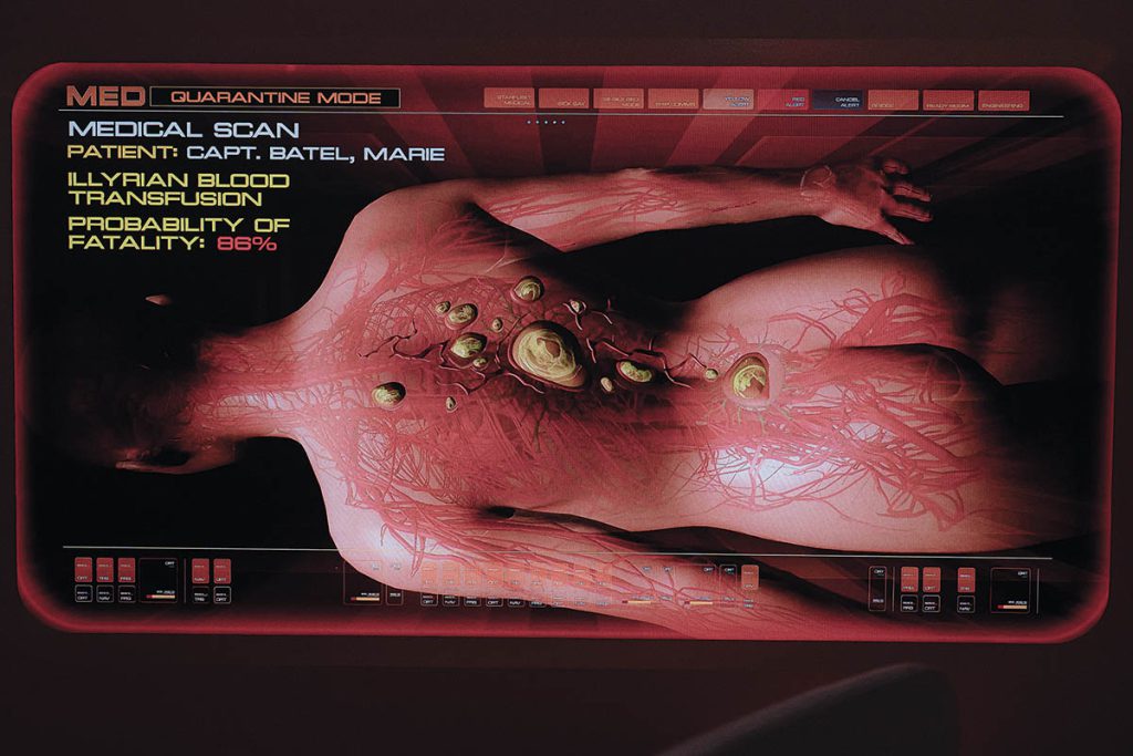 Motion graphics are a major on-set component are produced by Timothy Peel.