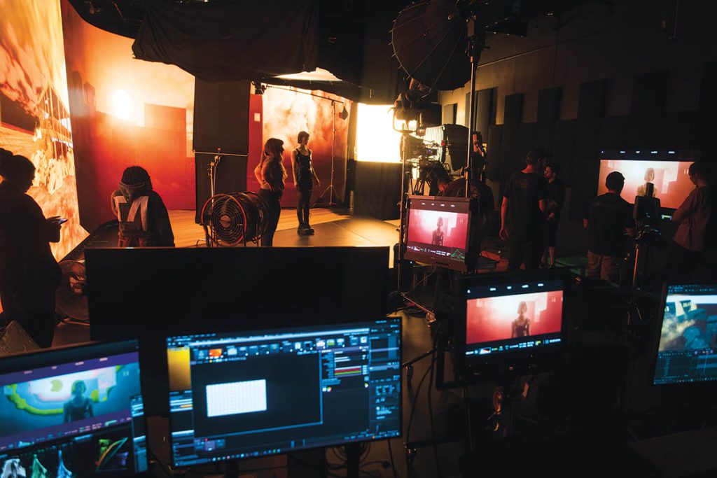 Boston-based independent artist Llynks filmed a music video for her song “Don’t Deserve” in Door G’s East Providence, Rhode Island studio. (Photo courtesy of Door G)