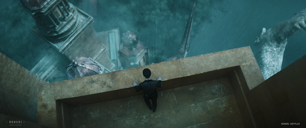 A number of the shots of Dream’s Palace involve top-down perspectives. 