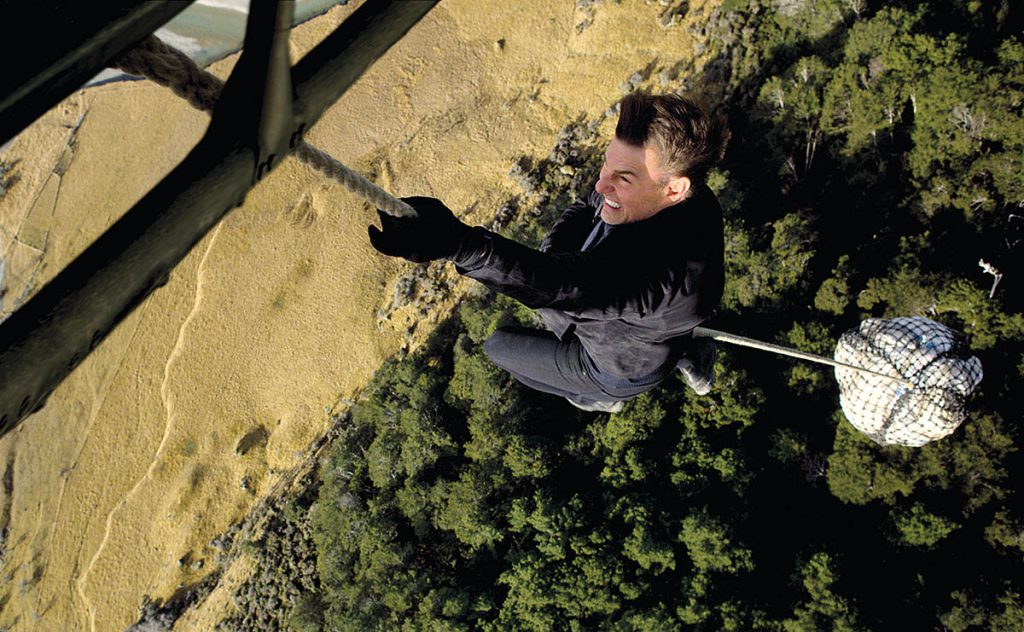 Helicopters play a major role in the action scenes found in Mission: Impossible – Rogue Nation. (Image courtesy of Paramount Pictures)