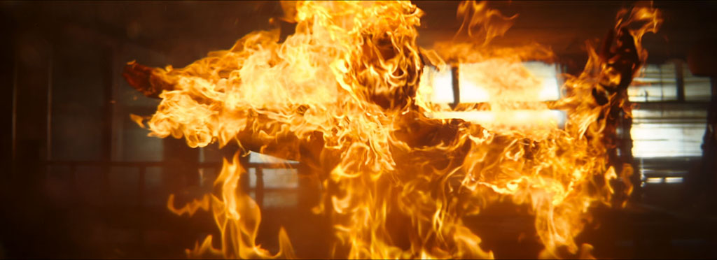 The limited dynamic range of the iPhone 15 Pro Max meant that Union VFX had to match clipped whites and edge roll-off in their CG, especially in effects like explosions.