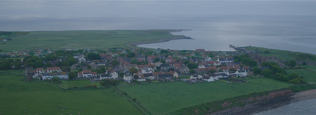 Holy Island (Lindisfarne) is a tidal island in Northumberland, England where the protagonists reside.
