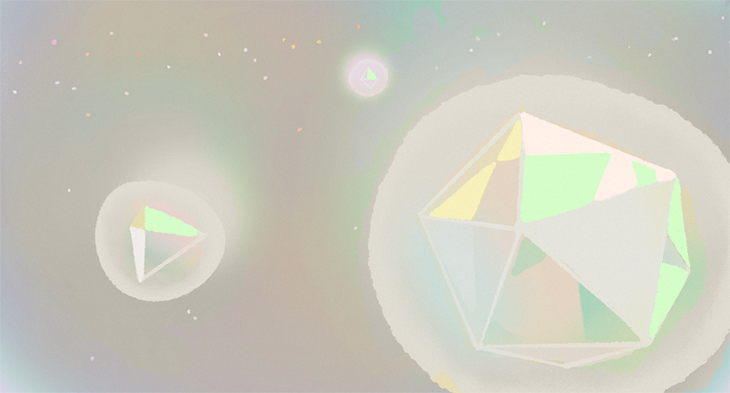 The color script from the opening sequence where the fetus of Amélie believes she is the center of the universe.