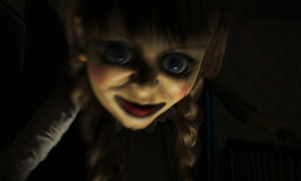 The supernatural aspect of the Annabelle doll becoming 12 feet tall gave Digital Domain the freedom to do whatever looked best without necessarily having to be confined to reality. 