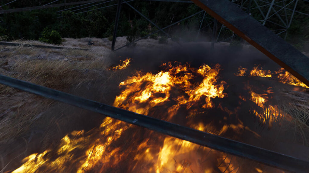 The fire was treated as the villain of the story.