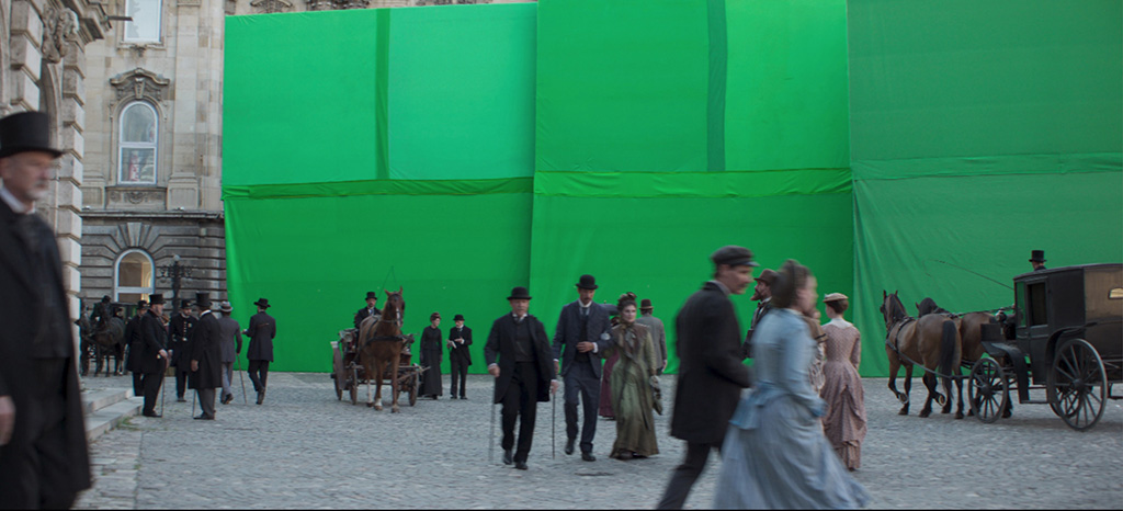 Atmospherics such as dirt and smoke added authenticity to the set extensions