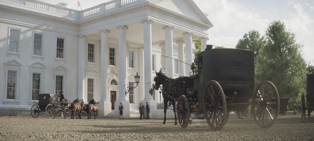 The White House was treated as character in its own right. 