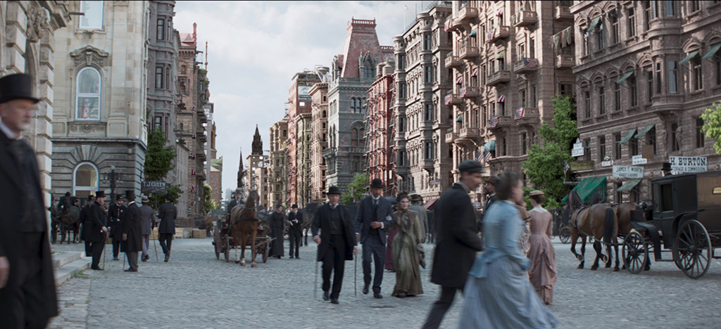 Atmospherics such as dirt and smoke added authenticity to the set extensions