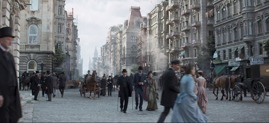 Atmospherics such as dirt and smoke added authenticity to the set extensions