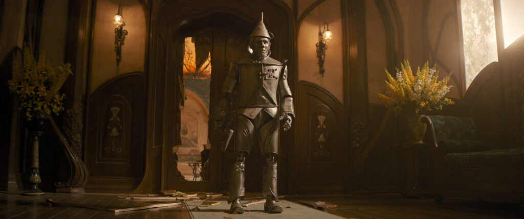 The Tin Man was made from the metal objects that happened to be around at the time of his transformation.