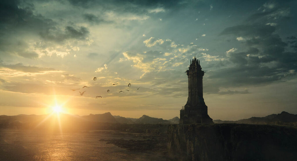  Skies were carefully crafted to get the desired tone for a shot.