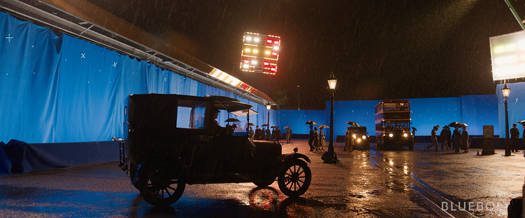 The vintage cars were not able to drive for multiple takes.