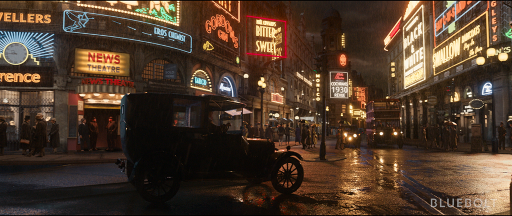 The vintage cars were not able to drive for multiple takes.