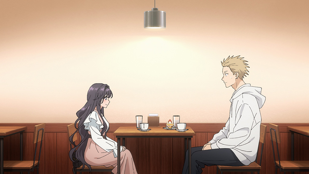 Since Rintarō's height is one of his defining traits, special attention was paid to ensure he actually looks tall. (Image © Saka Mikami, KODANSHA/"The Fragrant Flower Blooms with Dignity" Committee)