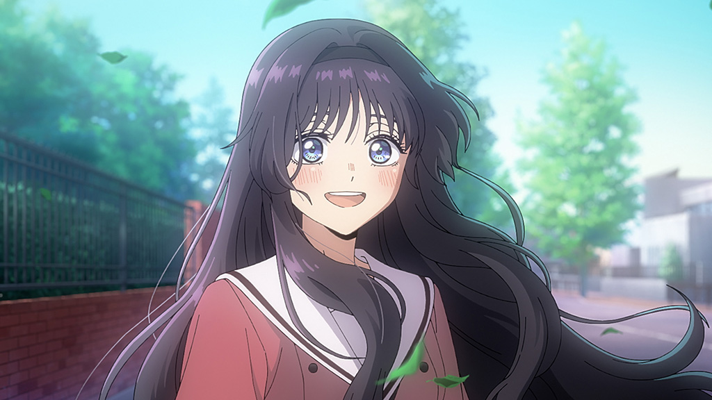 Kaoruko’s long hair is a character in its own right. (Image © Saka Mikami, KODANSHA/"The Fragrant Flower Blooms with Dignity" Committee)