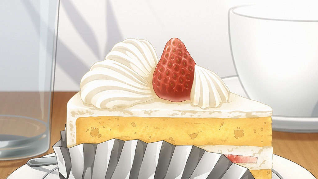 Both the character designs and the delicious desserts at Pâtisserie Plain, the bakery owned by Rintarō’s parents are treated with great care. (Image © Saka Mikami, KODANSHA/"The Fragrant Flower Blooms with Dignity" Committee)