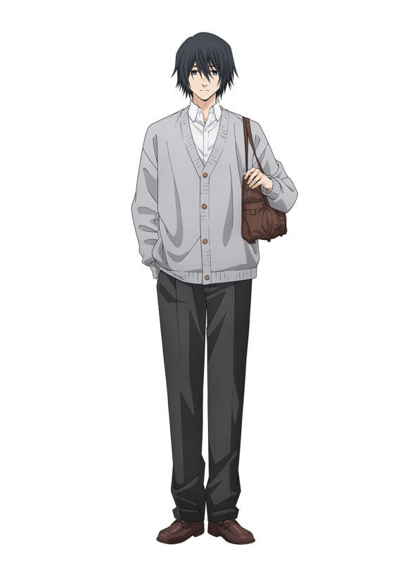 It was important to create a laid-back, moody atmosphere through Saku Natsusawa's silhouette and pose. (Image © Saka Mikami, KODANSHA/"The Fragrant Flower Blooms with Dignity" Committee)