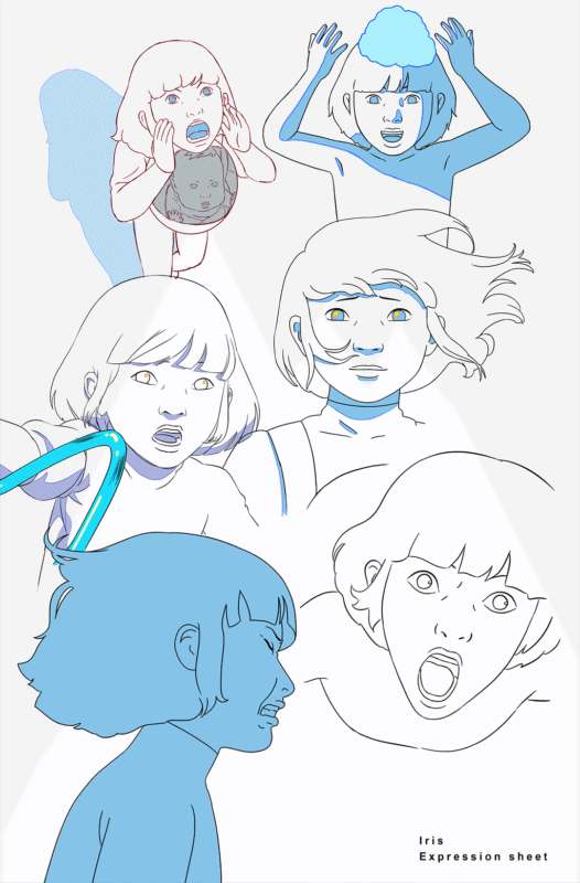 An expression sheet for Iris.