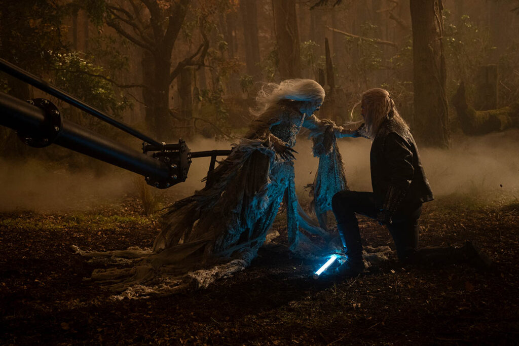 The team digitally enhanced the Wraith’s translucency to achieve its ethereal quality.