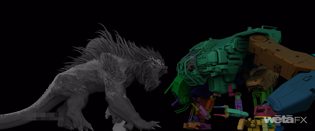 The Power Loader was armed with a saw to counter the Kalisk’s regenerative ability.