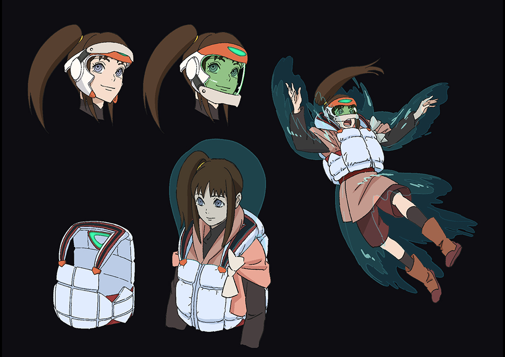 A conceptualization of Kara in her spacesuit.