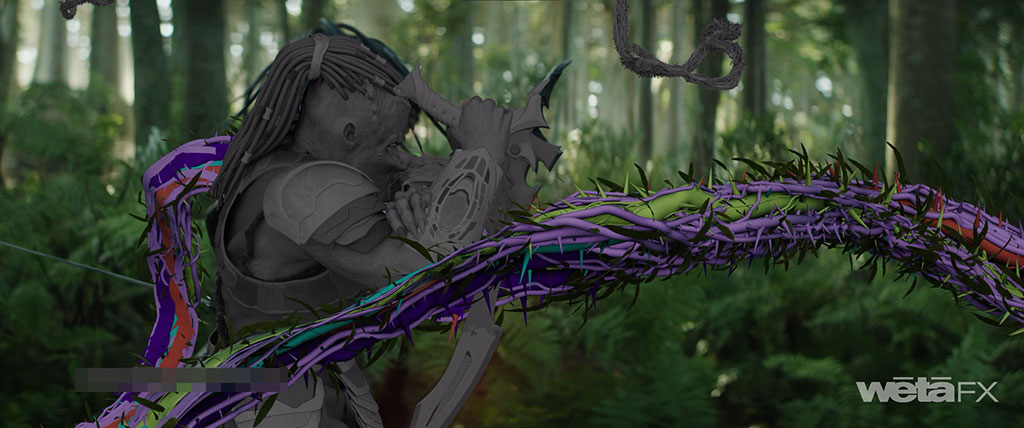 The elephant tree vines emphasize that nature itself can be lethal.