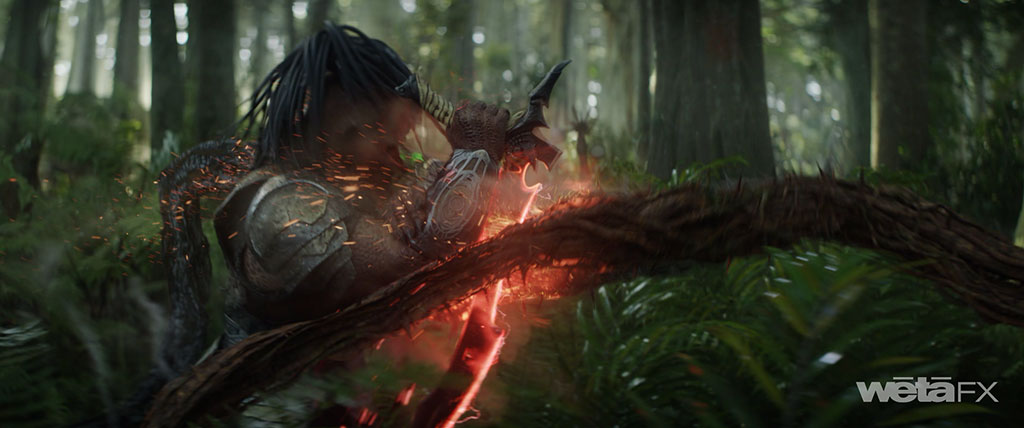 The elephant tree vines emphasize that nature itself can be lethal.