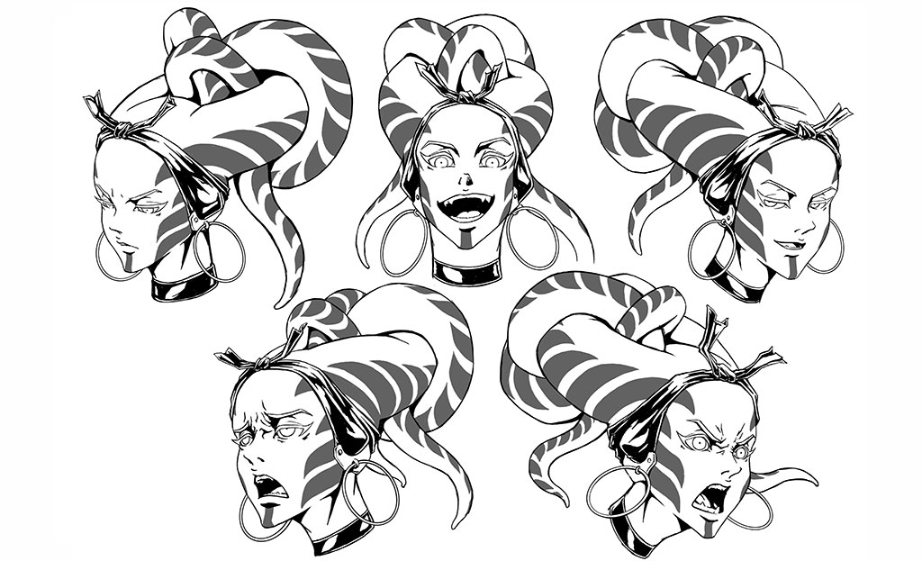 An exploration of the various facial expressions of Aneé-san.