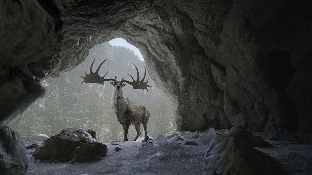 The Megaloceros, a giant deer from the Ice Age, helped expand Russell Dodgson’s understanding of creature design.