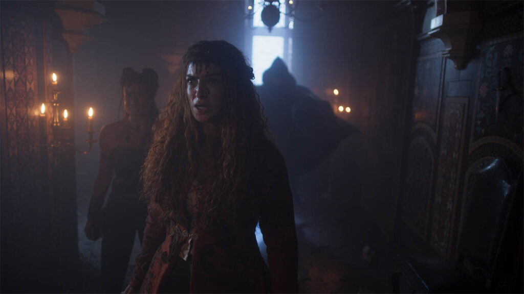 When the Lodge of Sorceresses fights Vilgefortz, it takes on an elemental aesthetic. 