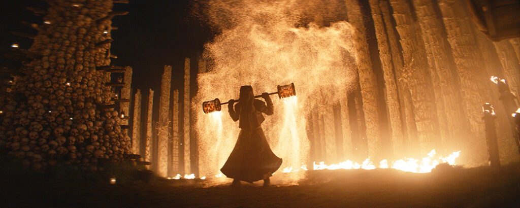 Fire is a major component in the film.